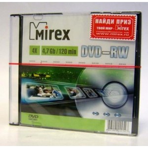 DVD-RW Mirex 4x, 4.7Gb Slim...