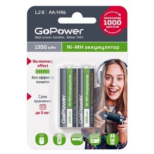 Аккумулятор GoPower HR6 BL2...