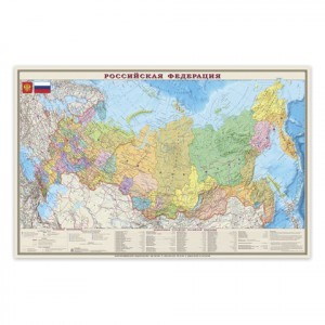 Карта настенная "Россия....