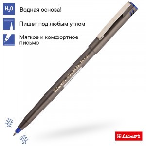 Ручка-роллер Luxor синяя,...